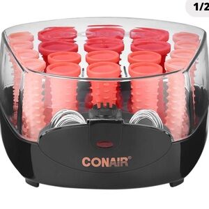 Conair Curls & Waves Compact multisize Hair Roller Set w Case NEW w/o Box